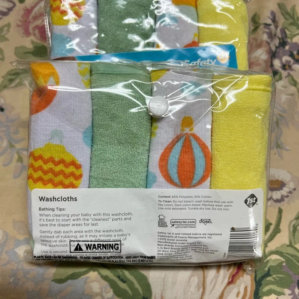 Safety baby washcloths 24 count